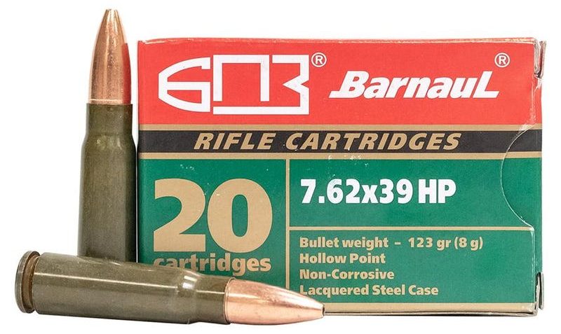 Brown Bear 7.62 X 39 123gr. Hp – 500rd Case