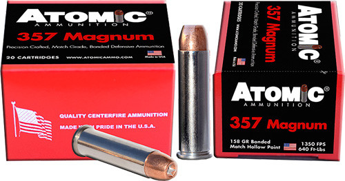Atomic Ammo .357 Magnum – 158gr. Bonded Jhp 20-pack