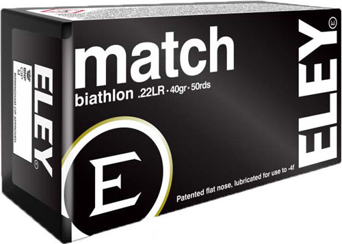 Eley Ammo Match Biathlon .22lr – 40gr. Eps 50-pack