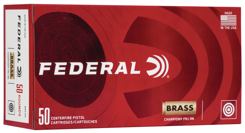 Federal Champion, Fed Wm5221       10m Brass 180 Fmj         50/box