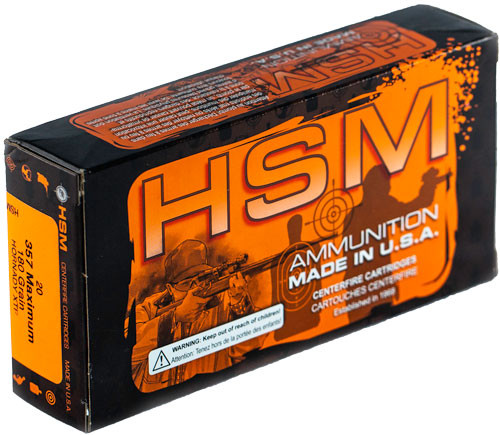 Hsm Ammo .357 Maximum – 180gr Hornady Xtp 20-pack