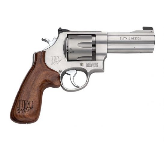 Smith & Wesson 160936 625 JM Revolver Single/Double 45 ACP 4″ 6 Rd Jerry Miculek Wood Grip Stainless