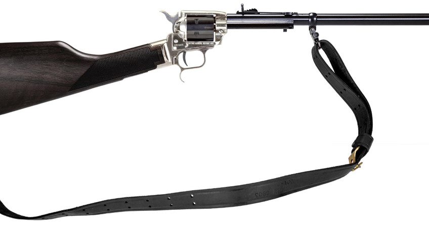 Heritage Rough Rider Rancher Carbine Nickel / Black .22 LR 16.125″ Barrel 6-Rounds w/ Sling