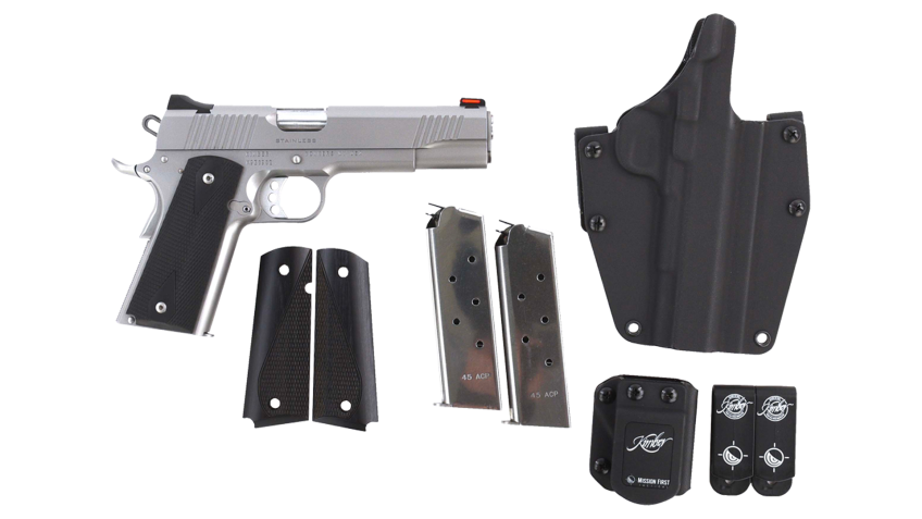 Kimber Stainless II Stainless .45 ACP 5″ Barrel 7-Rounds 1911 Pistol – Club Bundle – Dirty Bird Industries