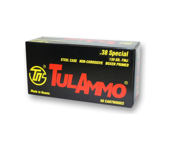 TulAmmo .38 Special 130GR FMJ 50 box