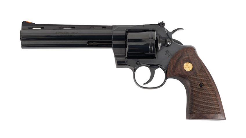 Colt Firearms Python Blued / Walnut .357 Mag / .38 SPL 6″ Barrel 6-Rounds