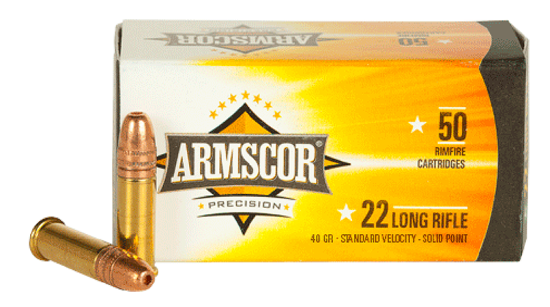 Armscor 50012PH Rimfire  22 LR 40 gr Soft Point (SP) 50 Bx
