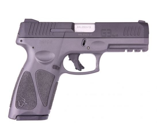 Taurus 1G3941G G3  9mm Luger 4″ 15+1 17+1 Gray/Matte Black, Black Polymer Grip