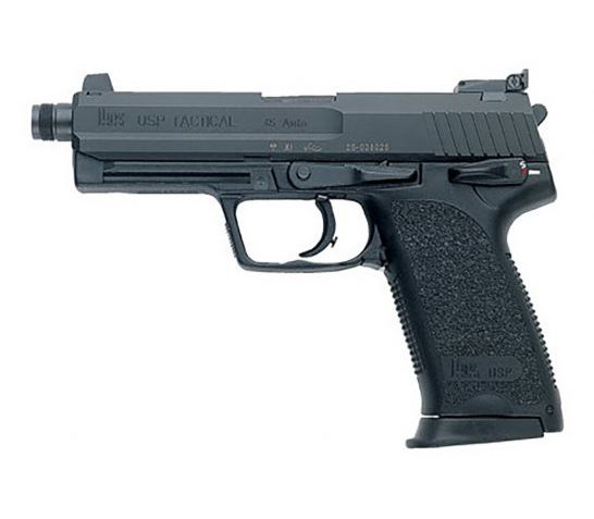 HK 81000351 USP V1 Tactical 45 ACP 5.09″ 12+1 Black Black Polymer Grip