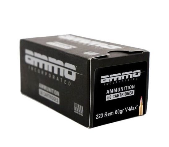 Ammo, Inc. Shield 223 REM 60 Grain V- Max Nickel Cased Rifle Ammo, 50 Round, 223060VMX-A50