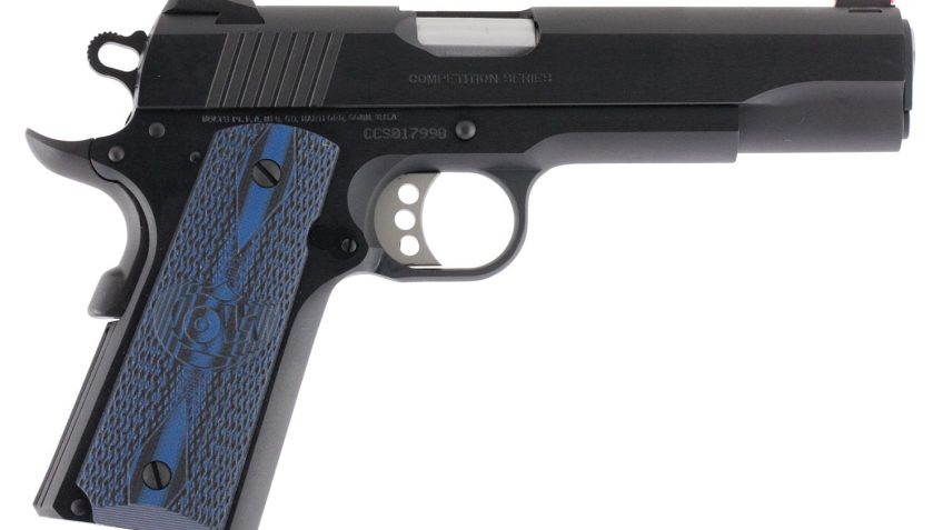 Colt Mfg O1970CCS 1911 Competition 70 Series 45 ACP 5″ 8+1 Blued Carbon Steel Blue G10 w/Logo Grip