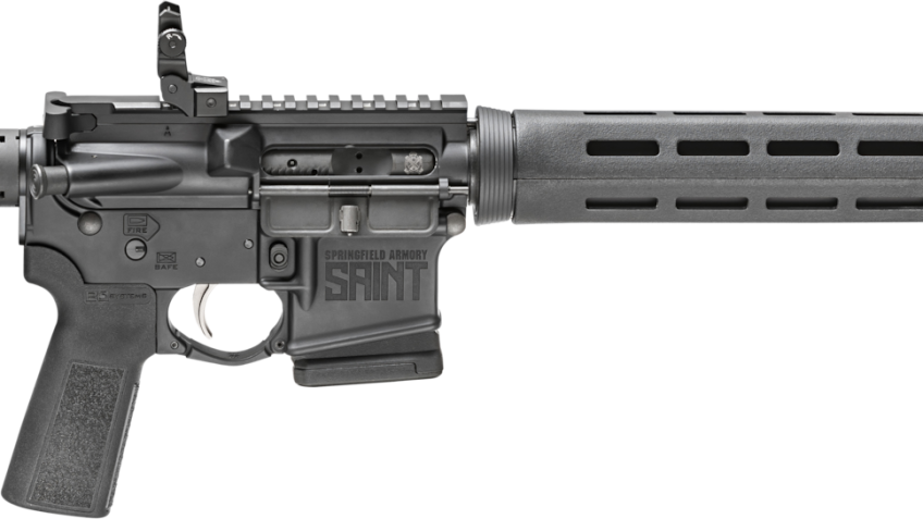 Springfield Armory Saint AR-15 Rifle .223/5.56 – 16″ – Black Anodized – B5 Systems Bravo Stock – 10rd