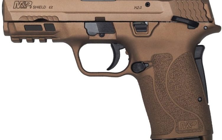 Smith & Wesson 13318 MP9 Shield M2.0 EZ 9mm w/Burnt Bronze Cerakote Finish and Thumb Safety