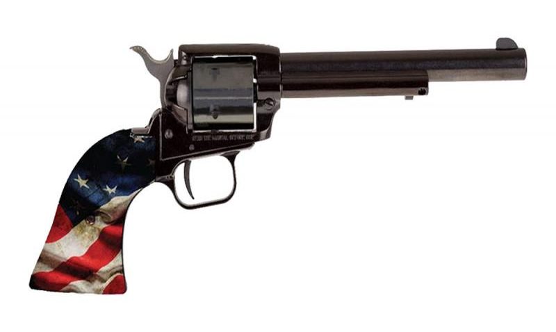 Heritage RR22B4-USO4 Rough Rider .22LR 6-Shot 4.75″ Barrel Revolver – US Flag Grips