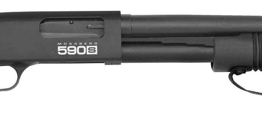 Mossberg 590S Shockwave 12 Gauge 14.375" Barrel 8rd Black Pump Shotgun