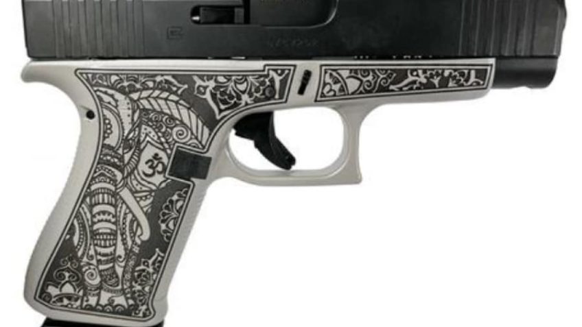 Glock 48 Custom “Gray Steel Elephant Engraved” 9mm 4.17″ Barrel 10-Rounds