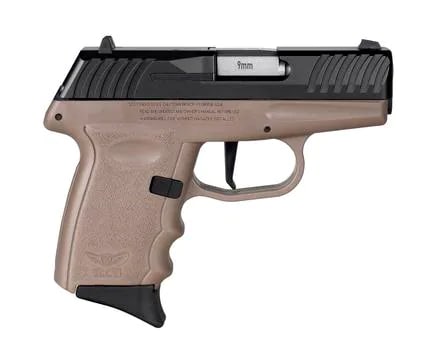 SCCY Firearms DVG-1 Handgun 9mm – 3.1″ – Black Nitride – FDE Polymer Frame – No Safety