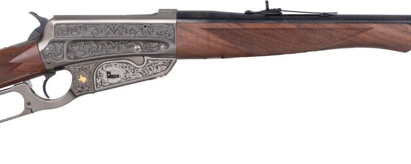 Winchester Model 1895 Texas Rangers 200th Anniversary, .30-06, 22″ Barrel, Engraved Receiver, Walnut Stock, Rifle