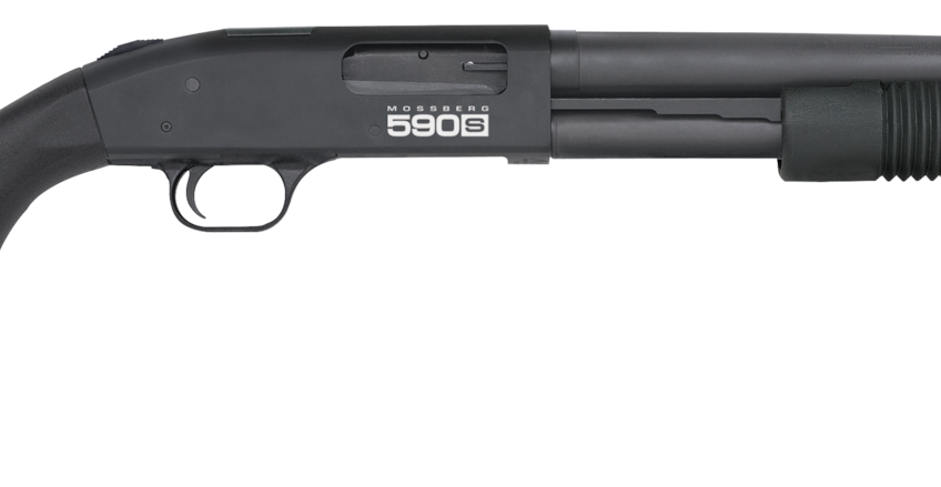 MOSSBERG 590S 12GA 18.5″ 9RD 1.75″-3″ MATTE BLUE SYNTHETIC