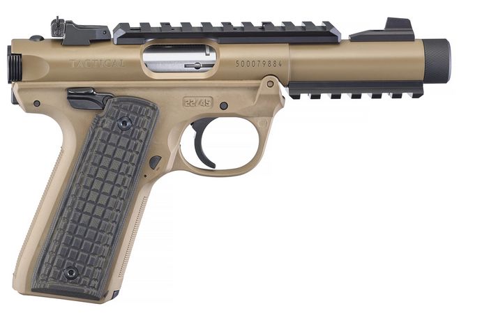 Ruger 40181 Ruger Mark IV 22/45 Tactical Pistol FDE
