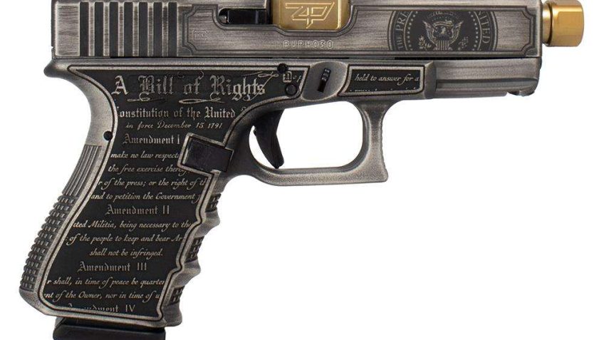 Glock 19 Gen 3 “Trump” USA-Made Silver 9mm 4.6″ Barrel 15-Rounds Threaded Barrel