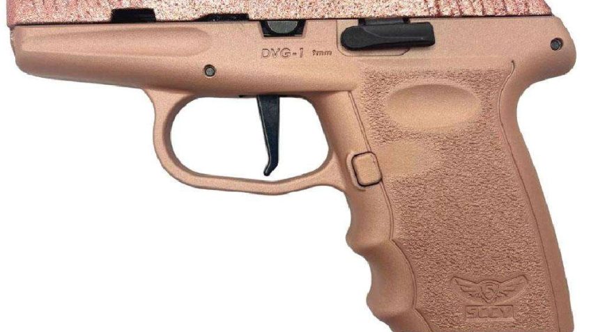 SCCY DVG 1 “Rose Gold Glitter” 9mm 3.1″ Barrel 10-Rounds
