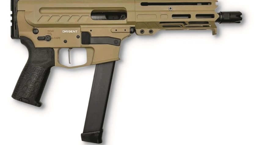 CMMG Dissent MKGS Coyote Tan 9mm 6.5″ Barrel 33-Rounds Glock Mags