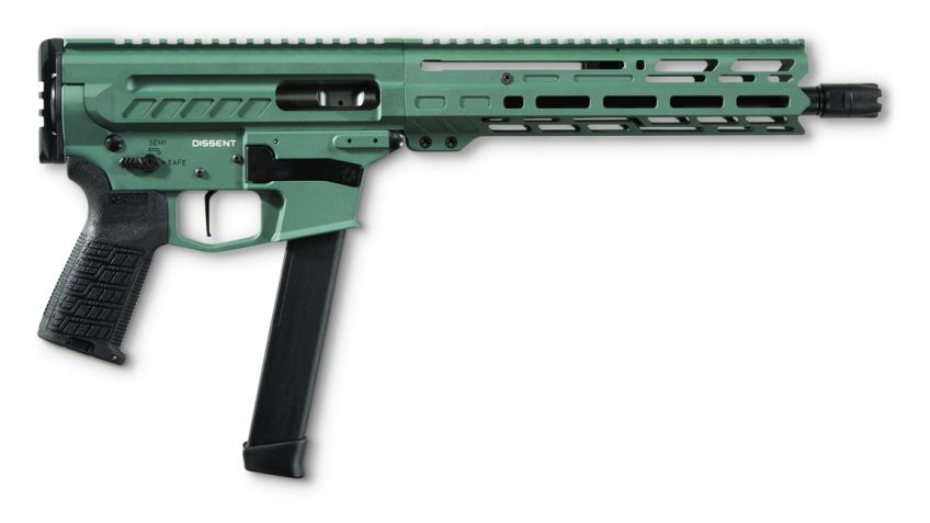 CMMG Dissent MkGs 10.5″ 9mm Charcoal Green Tactical Pistol