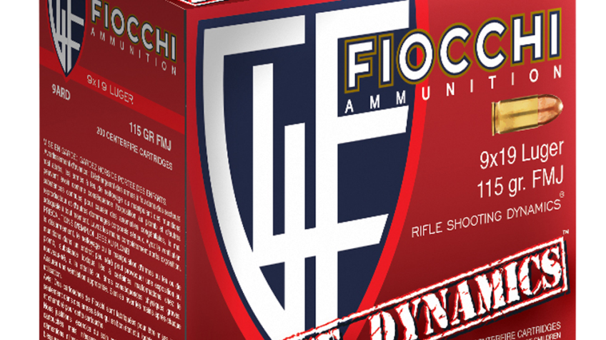 Fiocchi Range Dynamics 9mm 115 gr Ammo FMJ – 100rds – 9ARD100