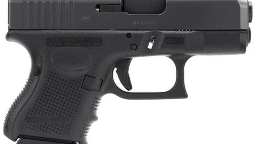Glock PG2650201 G26 Gen 4 Double 9mm Luger 3.42″ 10+1 Black Interchangeable Backstrap Grip Black