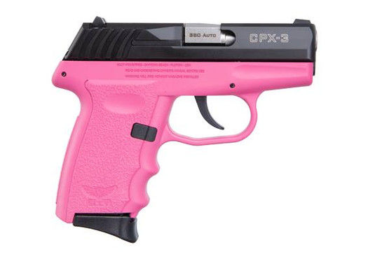 SCCY Firearms CPX-3 Handgun 380 ACP – 3.1″ – Black/Pink