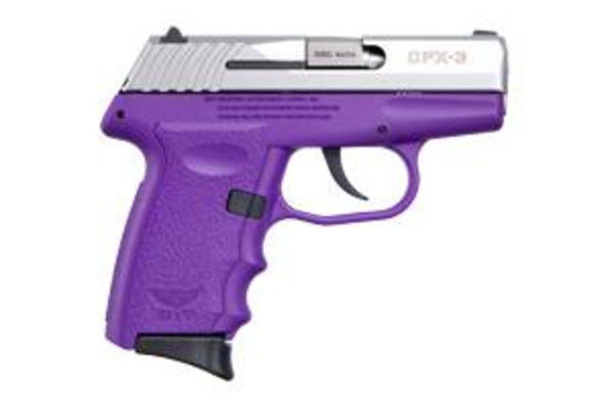 SCCY Firearms CPX-3 Handgun 380 ACP – 3.1″ – Stainless/Purple