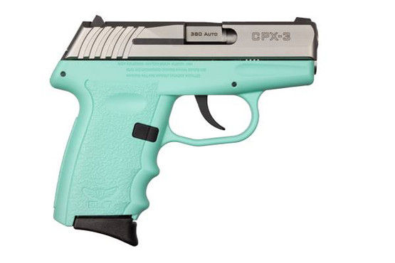 SCCY Firearms CPX-3 Handgun 380 ACP – 3.1″ – Stainless/Blue