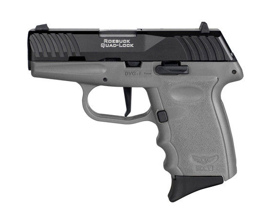 SCCY Firearms DVG-1 Handgun 9mm – 3.1″ – Black Nitride – Gray Polymer Frame – No Safety