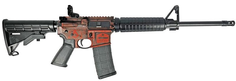 Ruger AR-556 Rifle 5.56mm 30rd Mag 16.1″” Barrel-Texas Orange