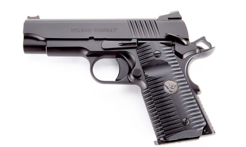 Wilson Combat ACP Compact Handgun 9mm – 4″ – Black Armor-Tuff Finish – Black G10 Eagle Claw Grips – Ambi