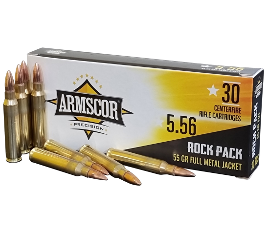 Armscor 50113 Rifle Ammo rock pack 5.56x45mm NATO 55 gr Full Metal Jacket (FMJ) 30 rd BOX
