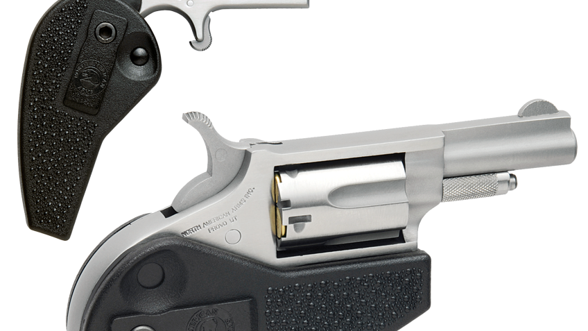 North American Arms Single-Action Mini-Revolver with Holster Grip