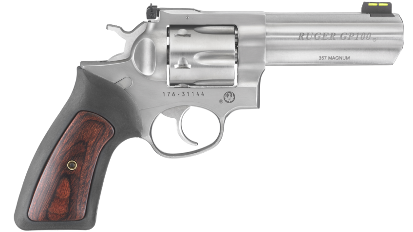 Ruger GP100 Double-Action Revolver with Hi-Viz Front Sight