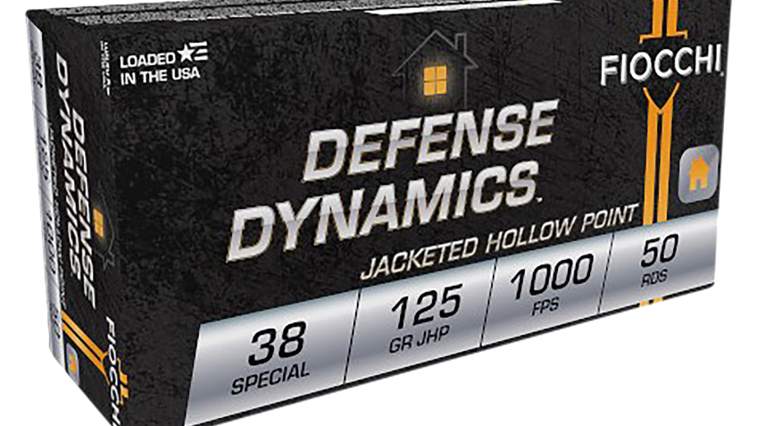 Fiocchi Shooting Dynamics .38 Special 125 Grain Semi-Jacketed HP Handgun Ammo