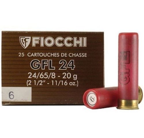 Fiocchi Specialty Shotgun Shells 24 Gauge 11/16oz 2.5in 6 Shot Shotgun Ammunition, 24PL16
