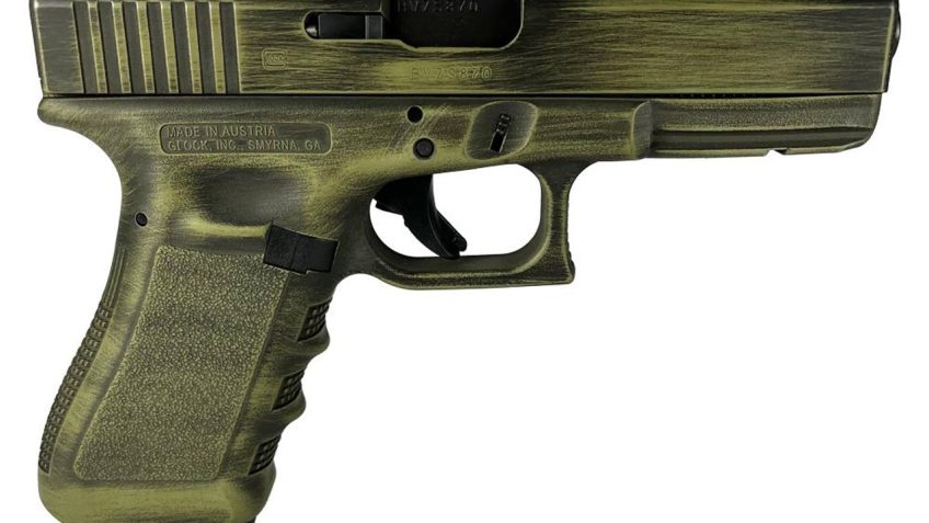 Glock 17 Gen 3 Custom “Bazooka Green Destressed” 9mm 4.49″ Barrel 17-Rounds