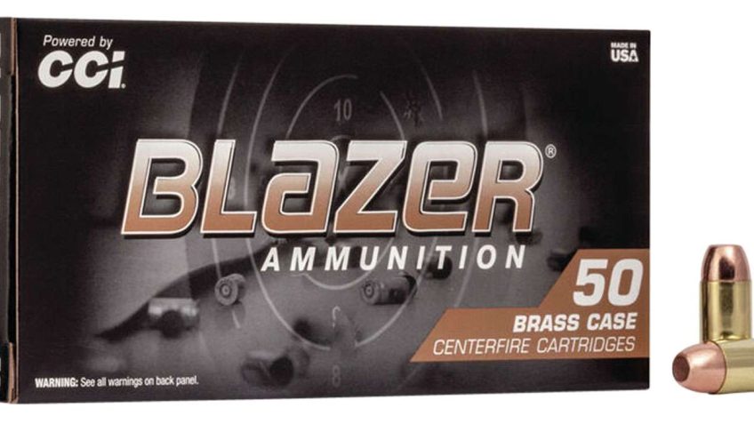 Blazer Ammo,  Brass, 40 S&W, 180 Grain, FMJ, 50 Rd