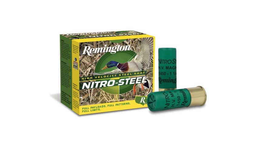Remington Ammunition 20798 Nitro Steel 12 Gauge 3 1 1/4 oz 2 Shot 25 Bx