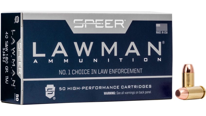 Speer Ammunition Speer Lawman 40 S&W 180 Grain Total Metal Jacket, 50 Round Box – Dirty Bird Industries