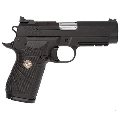 Wilson Combat EDC X9 Handgun 9mm – 4″ – Black DLC Finish – Black G10 Starburst Grips – Railed