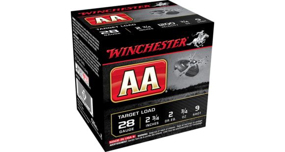 Winchester Ammo AA289 AA Target 28 Gauge 2.75″ 3/4 oz 9 Shot 25 Bx – Dirty Bird Industries