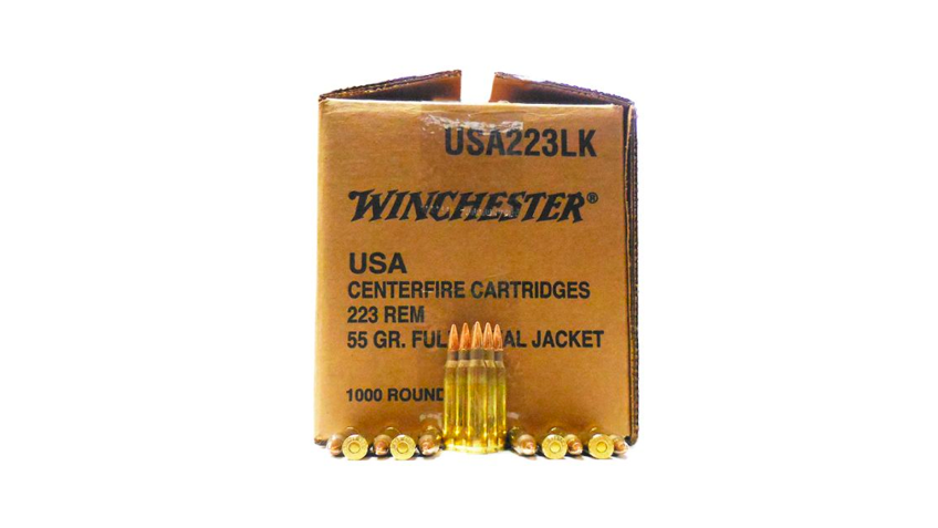 Winchester Ammo W2231000 USA 223 Rem 55 gr Full Metal Jacket (FMJ) – 1000 rounds – Dirty Bird Industries