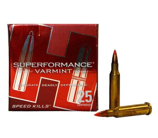 HORNADY Superformance Varmint 17 Hornet 20 Grain V-MAX Ammo, 25 Round Box (83005)