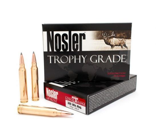 NOSLER Trophy Grade LR .300 Win Mag 190Gr AccuBond LR 20rd Box Rifle Ammo (60126)